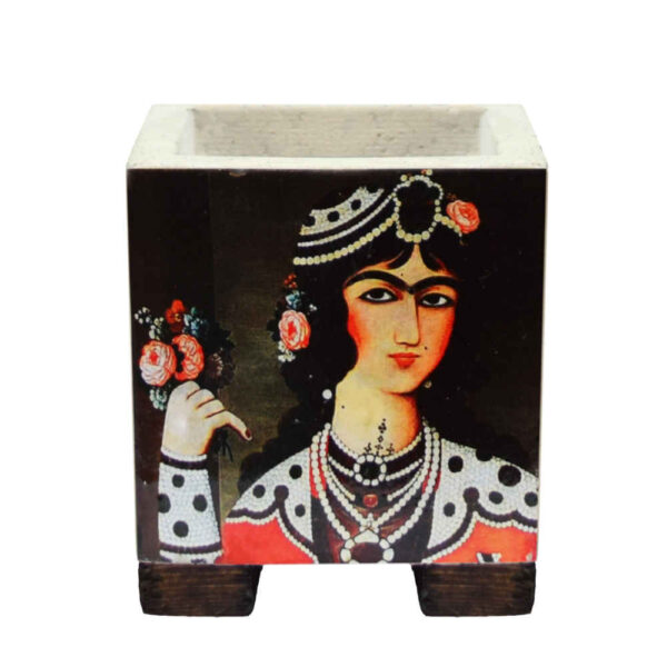 Decorative Persian Square Concrete Vase Model Ghajari