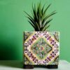 Decorative Persian Square Concrete Vase Model Kaashi