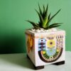 Decorative Persian Square Concrete Vase Model Kabootar