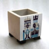 Decorative Persian Square Concrete Vase Model King & Queen
