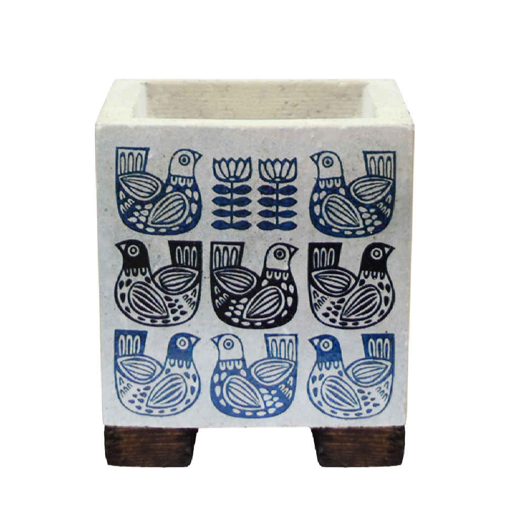 Decorative Persian Square Concrete Vase Model Pigeon