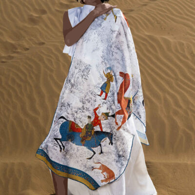 Persian Printed Shawl for Women Artistic & Lightweight Bahram