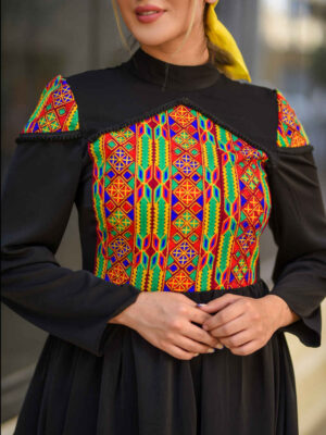 Women’s Long Sleeve Crepe Dress Suitable for Outdoor Model Setila