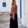 Women's Long Sleeve Embroidered Dress Suitable for Outdoor Style Model Asoo
