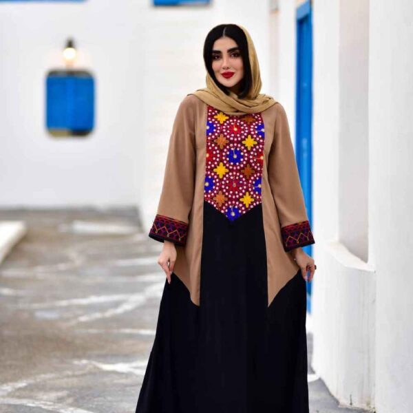 Women's Long Sleeve Embroidered Dress Suitable for Outdoor Style Model Asoo