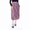Women's Pleated Midi Skirt Model Liam