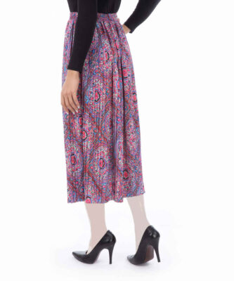 Women’s Pleated Midi Skirt Model Liam