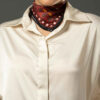 Persian Silk Neck Scarf for Women Luxe and Vibrant Square Diyar
