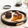 Wooden Tea Serving Tray Model Choobineh