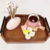 Wooden Tea Serving Tray Model Orkid