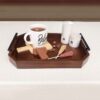 Wooden Tea Serving Tray Model Orkid