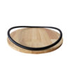 Round Wooden Serving Tray – Great for Tea or Snack Presentation