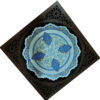 Decorative Copper Plate Hand-Painted with Persian Minakari Enamel Tazhib