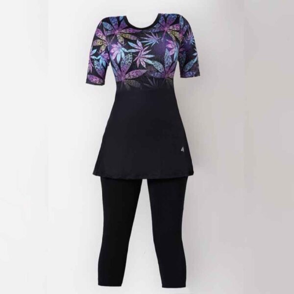 2 Piece Women's Short Sleeve Swimsuit Model Sima