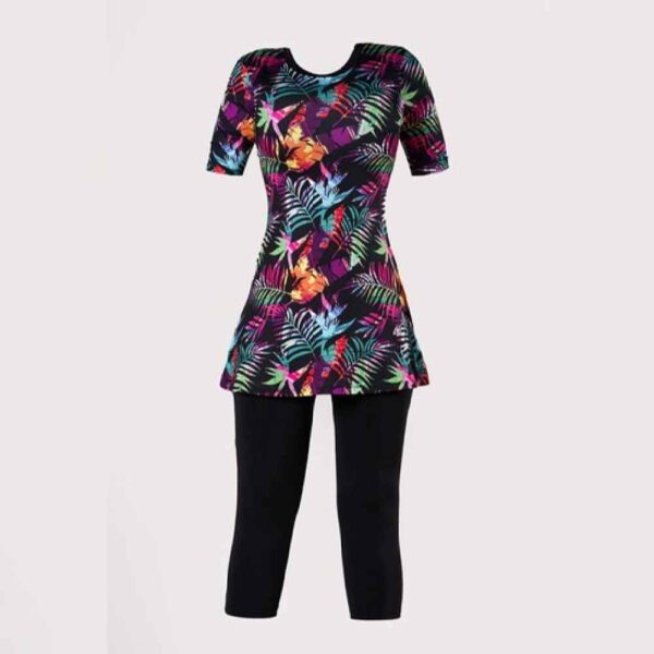 2 Piece Women's Short Sleeve Swimsuit Model Vafa