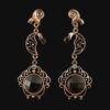Dangle Metal Earrings with Traditional Style Saba