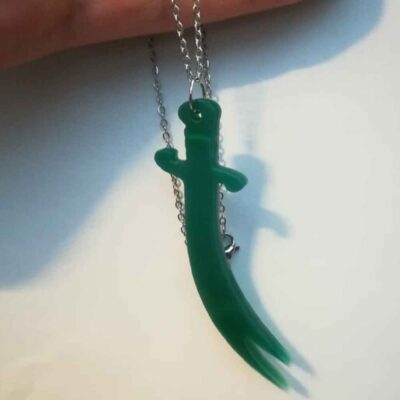Zulfiqar Sword Necklace – Islamic Agate Sword Necklace of Imam Ali