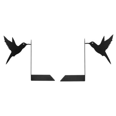 Metal Art Bookend for Shelf with Animal-themed Design Birds
