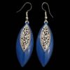 Dangle Metal Earrings with Traditional Style Naz