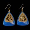 Dangle Metal Earrings with Traditional Style Shamim