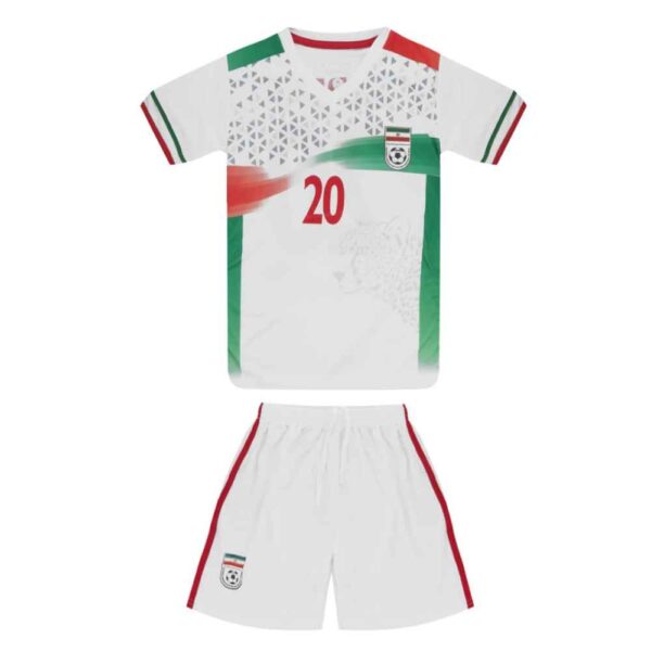 Boys' Sardar Azmoun Iran National Team Jersey Sportswear Set - 2022