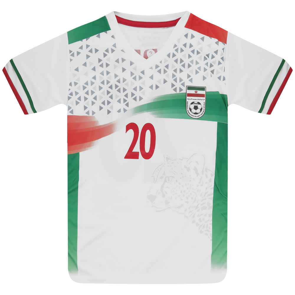 Boys’ Sardar Azmoun Iran National Team Jersey Sportswear Set – 2022