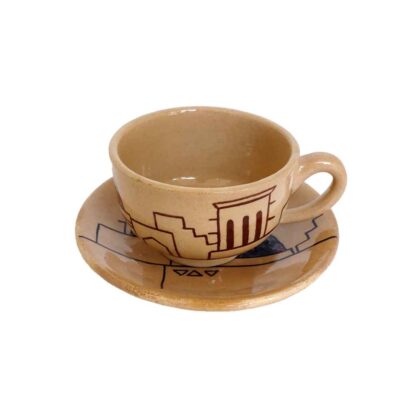 Persian Teacup Set with Saucer – Baadgir Pottery Design