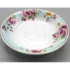 Persian Tea Saucer - Porcelain with Berkeh Design (Set of 6)