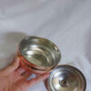 Handcrafted Persian Copper Sugar Bowl with Lid - Hammered Vida