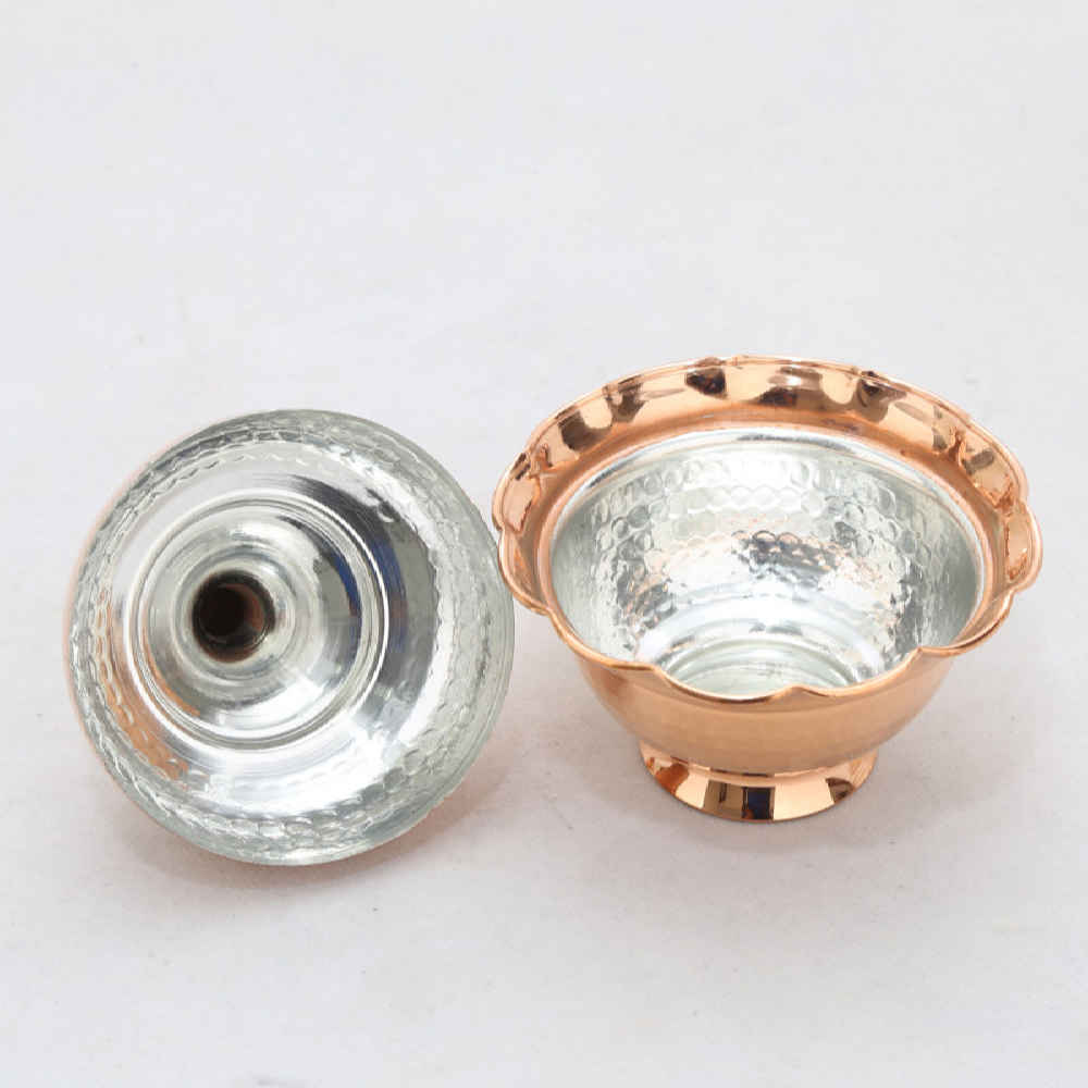 Handcrafted Persian Copper Sugar Bowl with – Hammered Sima