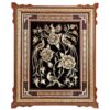 Handmade Framed Persian Engraved Copper Art Mahya – Traditional Wall Decor