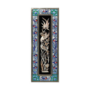 Handmade Framed Persian Engraved Copper Art Maryami – Traditional Wall Decor