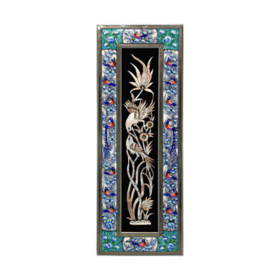 Handmade Framed Persian Engraved Copper Art Maryami – Traditional Wall Decor