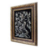 Handmade Framed Persian Engraved Copper Art Tamana – Traditional Wall Decor