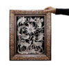Handmade Framed Persian Engraved Copper Art Zarif – Traditional Wall Decor