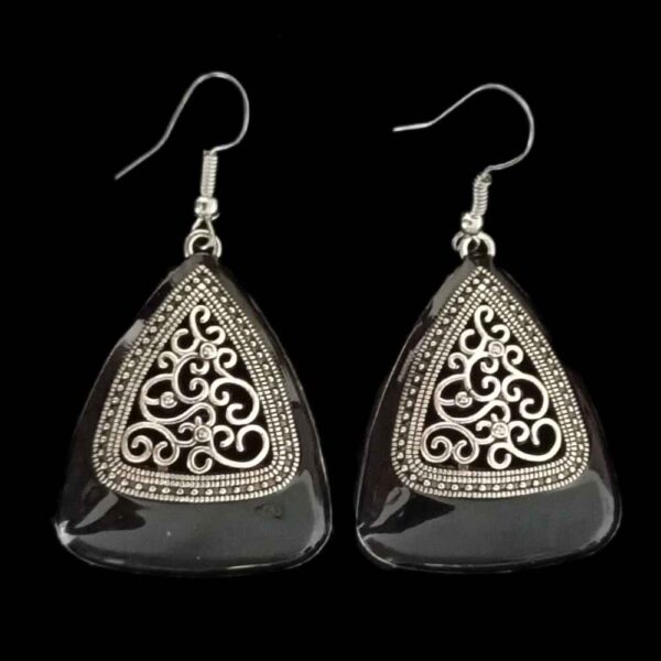 Dangle Metal Earrings with Traditional Style Shamim