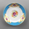 Persian Tea Saucer - Porcelain with Floral Gole Sorkh Design (Set of 6)