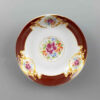 Persian Tea Saucer - Porcelain with Floral Gole Sorkh Design (Set of 6)