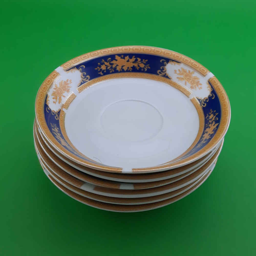 Persian Tea Saucer – Porcelain with Fardin Design (Set of 6)