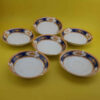 Persian Tea Saucer - Porcelain with Fardin Design (Set of 6)