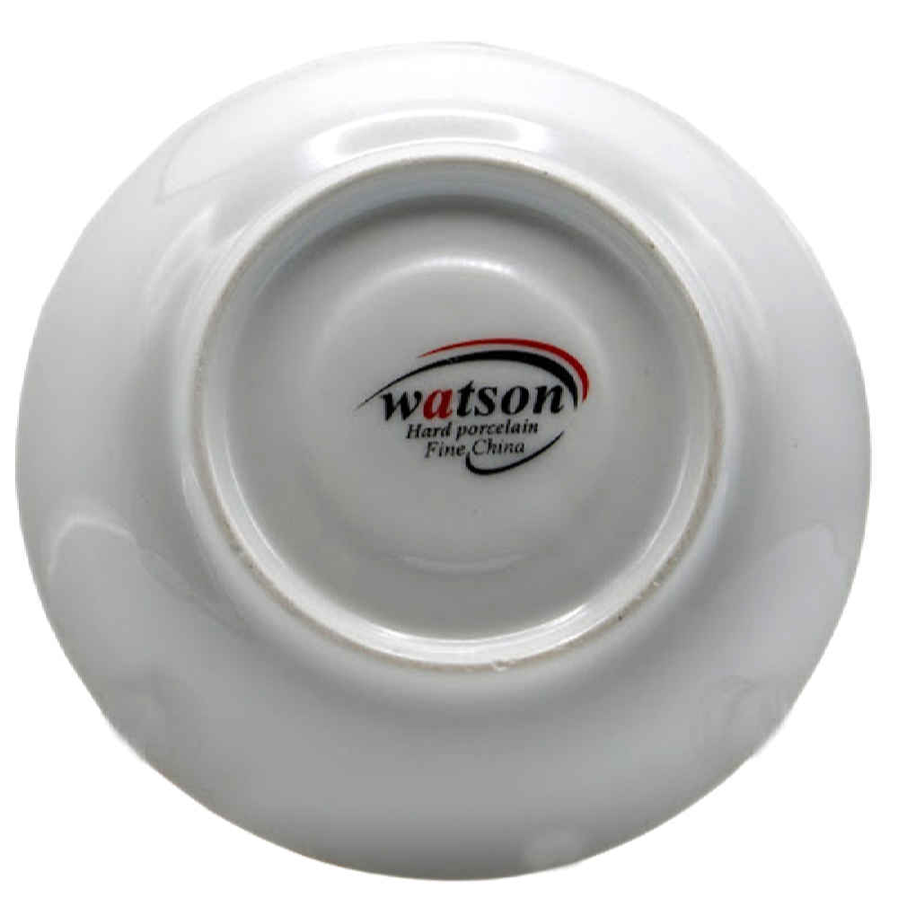 Persian Tea Saucer – Porcelain with Floral Goldar Design (Set of 6)