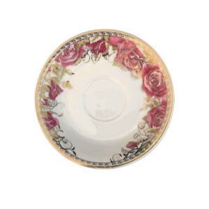 Persian Tea Saucer – Porcelain with Goldaste Design (Set of 6)
