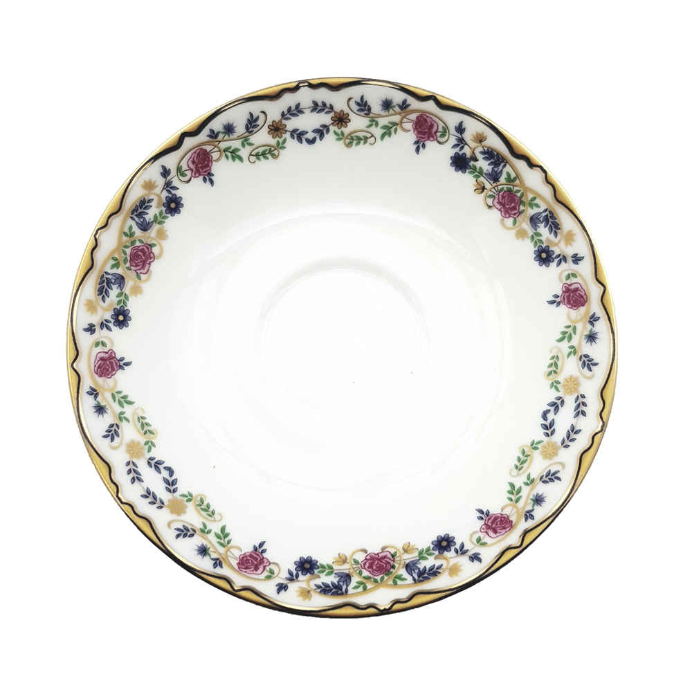 Persian Tea Saucer - Porcelain with Golestan Design (Set of 6)