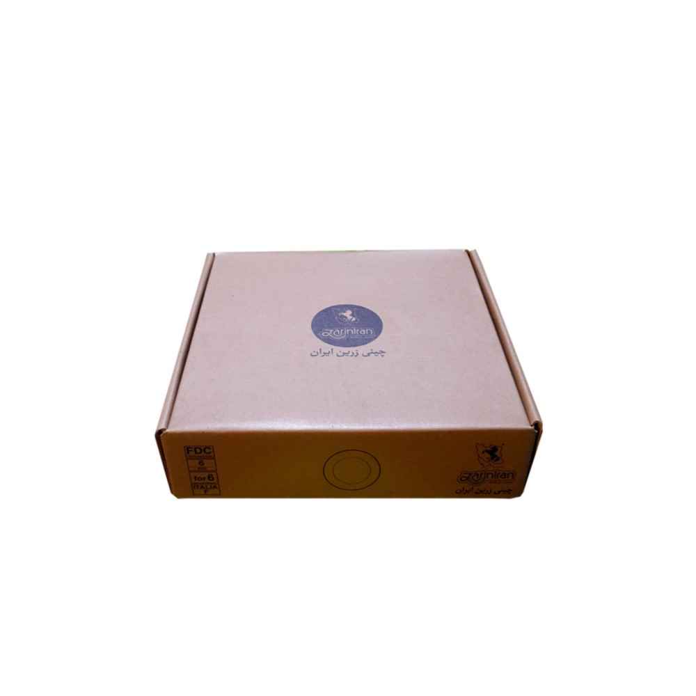 Persian Tea Saucer – Porcelain with Golestan Design (Set of 6)