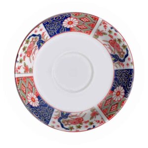 Persian Tea Saucer – Porcelain with Nastaran Design (Set of 6)