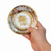 Persian Tea Saucer - Porcelain with Nazanin Design (Set of 6)