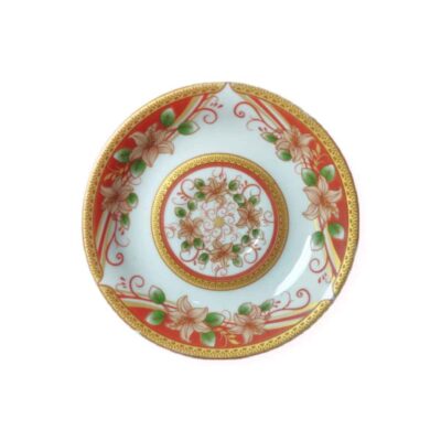 Persian Tea Saucer – Porcelain with Niusha Design (Set of 6)