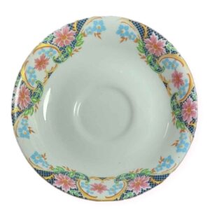 Persian Tea Saucer – Porcelain with Nostalgic Design (Set of 6)