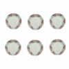 Persian Tea Saucer - Porcelain with Nostalgic Design (Set of 6)