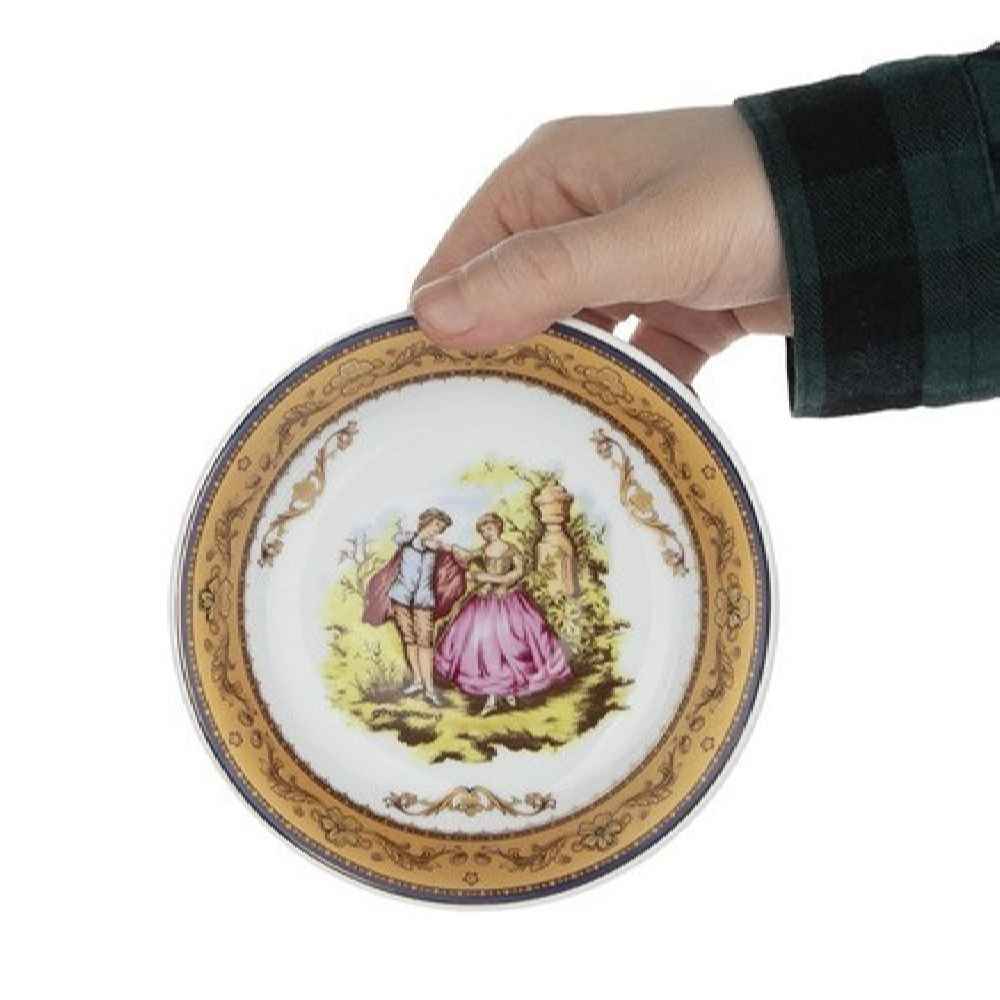 Persian Tea Saucer – Porcelain with Victoria Design (Set of 6)